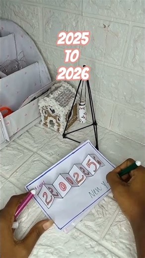 By By 2025🏃‍♀️#shorts #shortsfeed #newyear #2026 #craft #cards