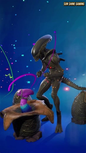 Xenomorph | New "Alien Earth" | with Lamamorphs 🖤 #fortnite #emote #shorts