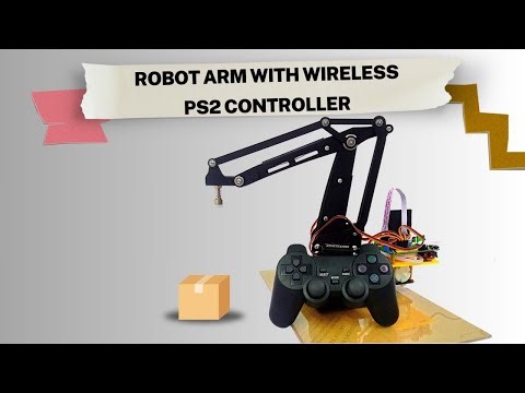 ROBOT ARM WITH WIRELESS PS2 CONTROLLER