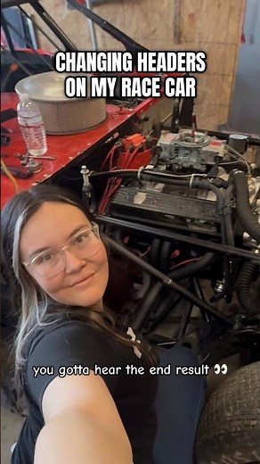 BEHIND THE SCENES OF RACING - Changing the headers on my race car! #racing #dirtracing #imca