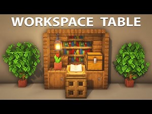 Minecraft | Workspace Table | How to Build #12