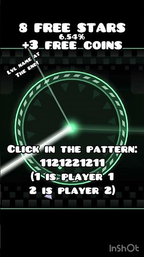 8 FREE Stars and 3 FREE silver coins! (From 0%)! #geometrydash #gd #shorts