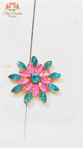 Latest Hair Pin with hangings Tutorial @shrivivaha #diy #bridalset #diyhairstyle