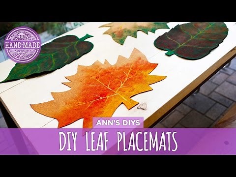 DIY Fall Leaf Placemats - HGTV Handmade