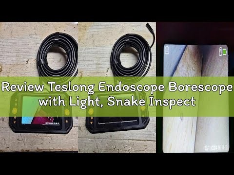 Review Teslong Endoscope Borescope with Light, Snake Inspection Camera for Automotive Engine, Waterp