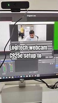 Logitech webcam C925e setup to OBS #settings #connect