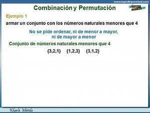 TEORÍA COMBINATORIA. Permutación. Definición y Ejemplos