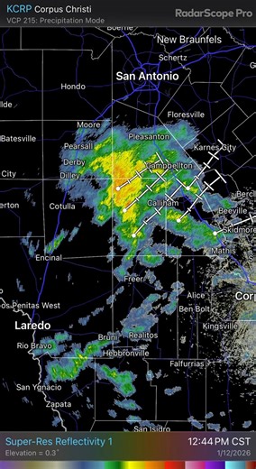 12:51 PM radar update 🌧️ | South Texas Weather Updates