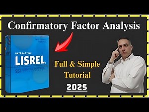 Teach me how to do confirmatory factor analysis with LISREL! Give an example and explain it clearly.