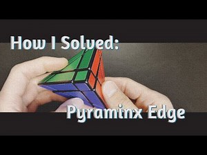 How I Solved The Pyraminx Edge (variation of the Rubiks Cube) - Simple quick tutorial
