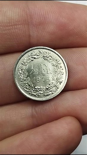 1/2 franc swiss coin 1975 #coin #collection #numismatics #swiss #1975