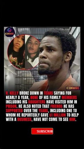 💔😢🔒 R. Kelly Breaks Down: “No One Visits Me in Prison” #rkelly #family #shorts