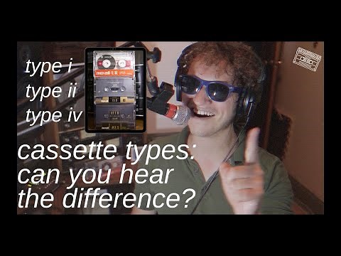 Cassette types: can you hear the difference? Recording on type i, ii, and iv ||| MADE ON TAPE
