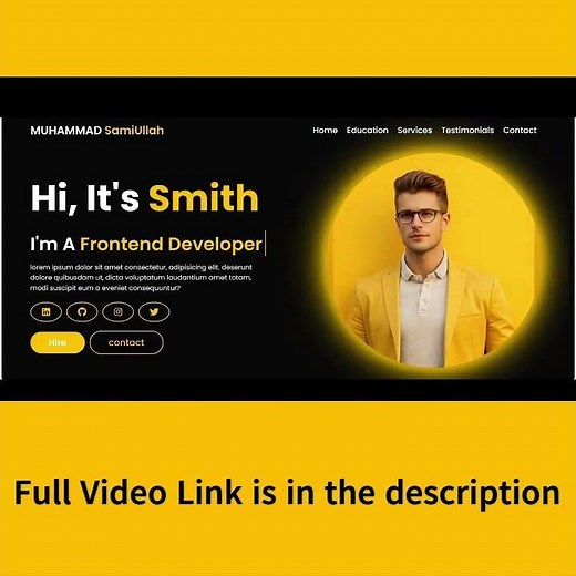 Portfolio Website in React JS | Full Tutorial (Beginner to Advanced)