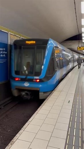 The Stockholm Blue Line Metro Just Arrived 🚇💙🇸🇪