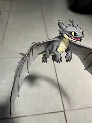 Toothless flying