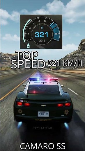 all highway patrol cars' top speed in Need For Speed Hot Pursuit Remastered