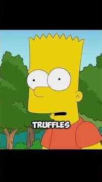 Bart dug up a truffle from the tree roots