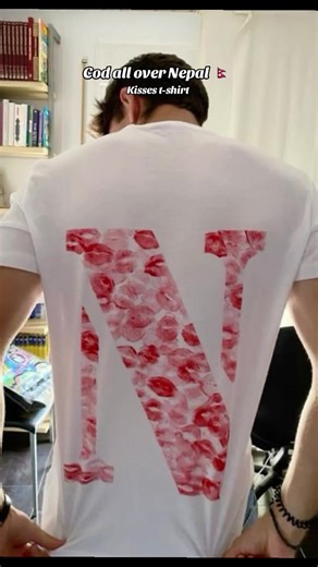 Kisses T-Shirt: Perfect Valentine’s Gift in Nepal