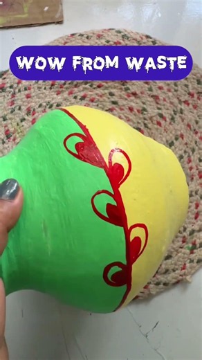 How to Turn a Waste Pot into Beautiful Home Decor | Easy Pot Painting DIY