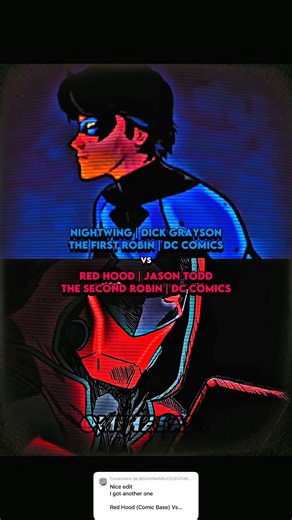 Nightwing | Dick Grayson (DC COMICS) vs Red Hood | Jason Todd (DC COMICS)