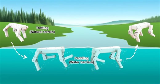 Swimming robot conjures its inner canine to perfect the art of dog-paddling