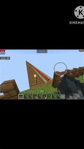 #minecraft# multi layer chack (making railway line and collection cobblestone &framing sugar cane😉)