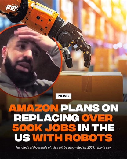 RapTV on Instagram: "According to The New York Times, Amazon is planning a major automation push in its U.S. operations—aiming to automate around 75% of its activities and avoid hiring over 600,000 workers by 2033, including roughly 160,000 by 2027—despite expecting to double product sales in that period. The company may cut staff in its advanced warehouses (for example, one in Louisiana already operates with 25-50% fewer employees due to robotics). While Amazon’s spokesperson says the documents