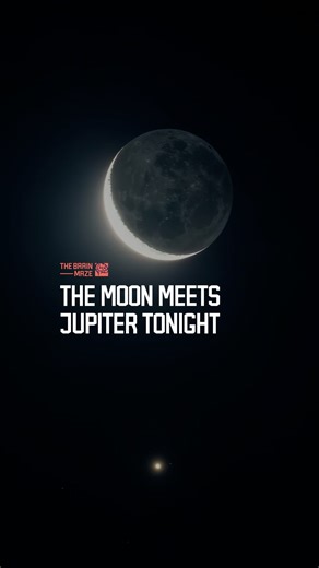 483K views · 9.9K reactions | The Moon Meets Jupiter Tonight - Tonight, the moon drifts dangerously close to Jupiter — a meeting so rare it reshapes the autumn sky. But how close are they really? What does this silent alignment revealabout our place in the universe? The illusion hides a distance beyond imagination.Look east tonight — and see how near beauty can seem, and how far it truly is. | The Brain Maze | Facebook