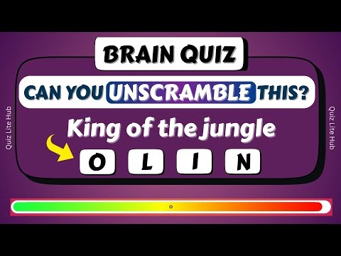 Jumbled Words Quiz | Can You Unscramble These Words? | 50 Questions Challenge