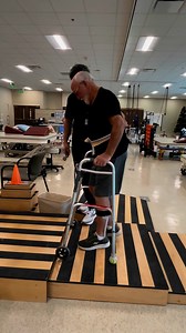 4.8K views · 53 reactions | Following a stroke, Earl Hartis' goals for his time at Encompass Health were to work on his balance, walking and strength. Earl and his physical therapist are shown here preparing for Earl’s safe discharge home. Way to go, Earl! | Encompass Health | Facebook