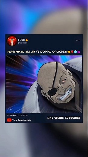 muhammad ali jr vs doppo orochi🥶🎯💥🔥#Baki