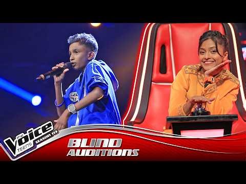 Thasindu Nimesh | Eppadi Suham ( එප්පඩි සුහම් ) | Blind Auditions | The Voice Teens Sri Lanka S3