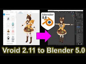 VRoid Studio to Blender 5.0.1 (VRM Import Workflow) – Full Character Export, Rig & Shape Key Setup