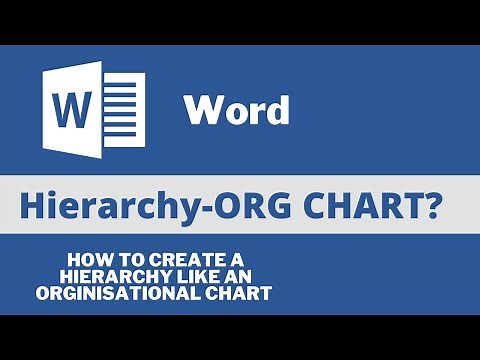 Microsoft Word Tutorial for Beginners - Hierarchy/Organizational chart