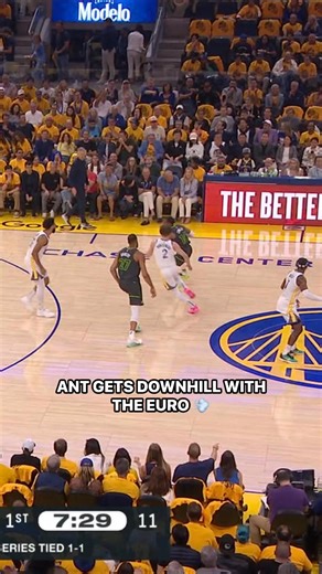 Ant navigates the lane for the smooth finish inside! MIN-GSW (1-1) | Game 3 on ABC | NBA