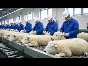 Inside the Sheep Wool Factory | From Raw Sheep Wool to Luxury Winter Wear (Full Process)