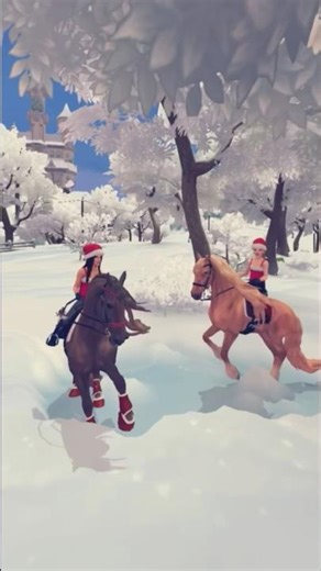 Sso horses playing in the snow ❄️ #sso #gaming #edits #shirts #equestrian
