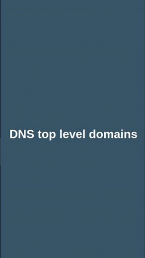 DNS top level domains #computereducation