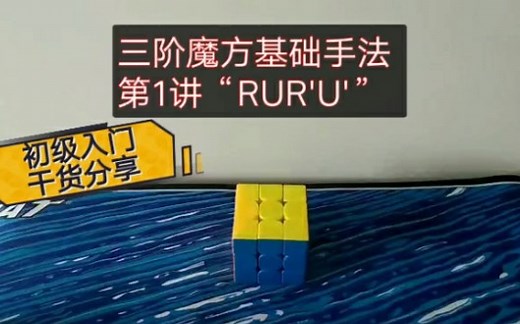 3 三阶魔方FSC基础手法，初级入门新手快速掌握基本还原手法，提速必备公式