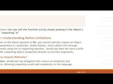 Unpacking Objects in JavaScript: Understanding Function Parameters and Alternatives