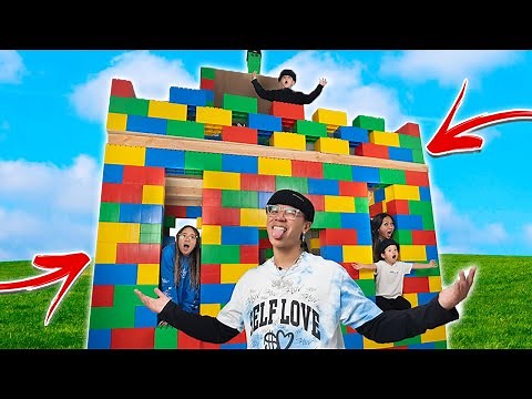 I Built A GIANT Lego House!! **LIFE SIZE**