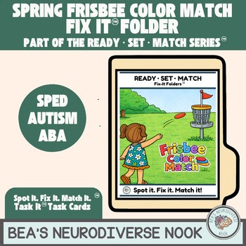 Spring Color Matching File Folder Game | Autism & Special Education