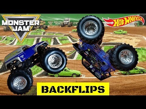 HOT WHEELS MONSTER JAM MONSTER TRUCKS EPIC BACKFLIP CHALLENGE