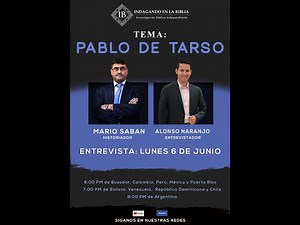 Profesor Mario Sabán: Pablo de Tarso.