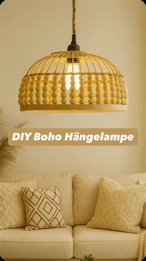 Serova Home on Instagram: "✨🪵 Boho-Hängelampe DIY 🪵✨ Aus Holzringen, Holzperlen und Baumwollschnur entsteht Schritt für Schritt ein warmes Licht für dein Zuhause 🌿 Kein Profi-Werkzeug nötig – nur Geduld, Kreativität und Liebe zum Detail. Wenn das Licht angeht, fühlt sich Zuhause gleich noch gemütlicher an 🤍 Magst du Boho-Style, DIY & Home Decor? Dann speicher das Video und mach es einfach nach ✨#diy #lamp #homedecor #upcycling #boho"