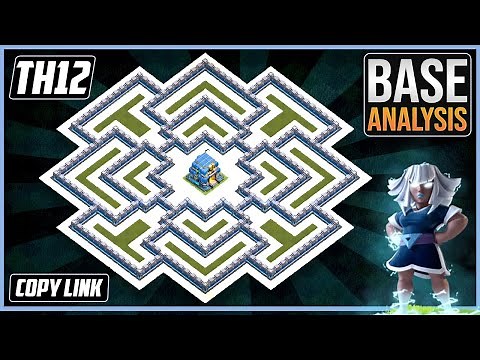 THE Best TH12 HYBRID / TROPHY Base 2025!! COC TownHall 12 (TH12) Trophy Base Design – Clash of Clans