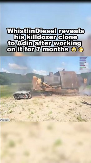 WhistlinDiesel Reveals Killdozer Clone to Adin 😲 🟩kick.com/AdinRoss🟩