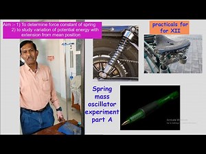 How to find force constant of Spring using graph/ Spring mass oscillator- 1 /XII practicals