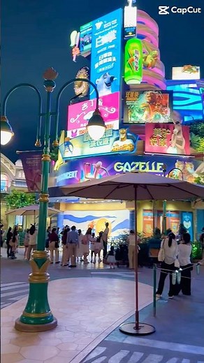 🌙 Pure DISNEY Magic Zootopia After Dark 🌃✨ | Shanghai Disneyland #disney Comes Alive at Night 🦊